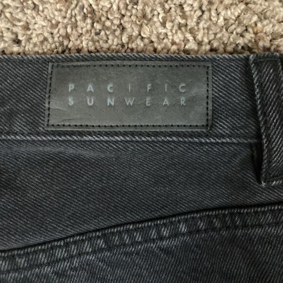 NWT Pacsun Eco Black Wave Panels High Waisted Bootcut Jeans Size 26 - Picture 13 of 15